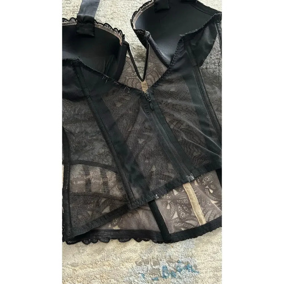 Victorias Secret Floral Zip Bustier Corset - Picture 6 of 7